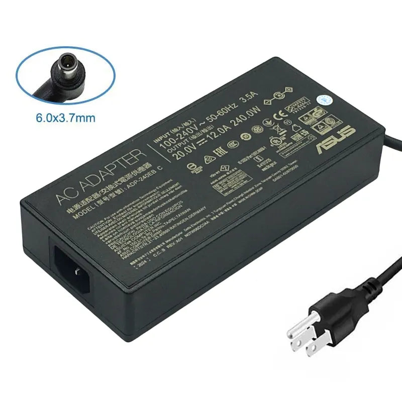 240W 20V AC Adapter for ASUS UX582ZW-0021B12900H ZenBook Pro