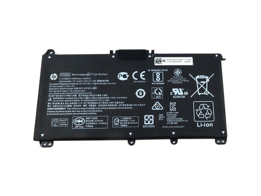Replacement Laptop Battery for HP HT03XL, 11.4 Volt Notebook Battery