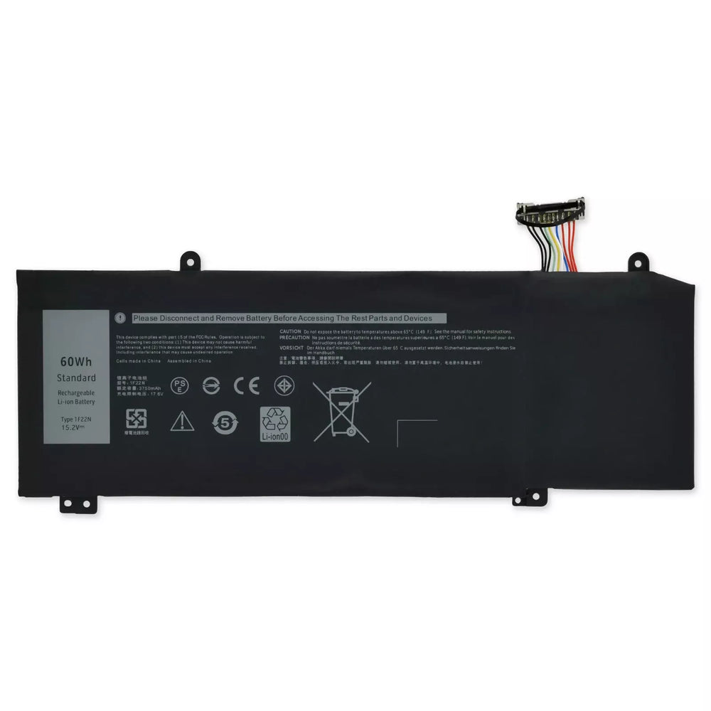 Replacement Notebook Battery for Dell 1F22N Volt Li-Polymer Laptop Battery